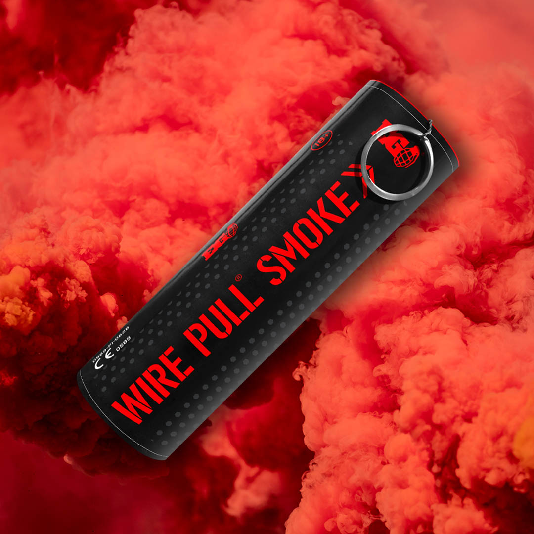 Enola Gaye WP40 Wire Pull Smoke Grenade Red