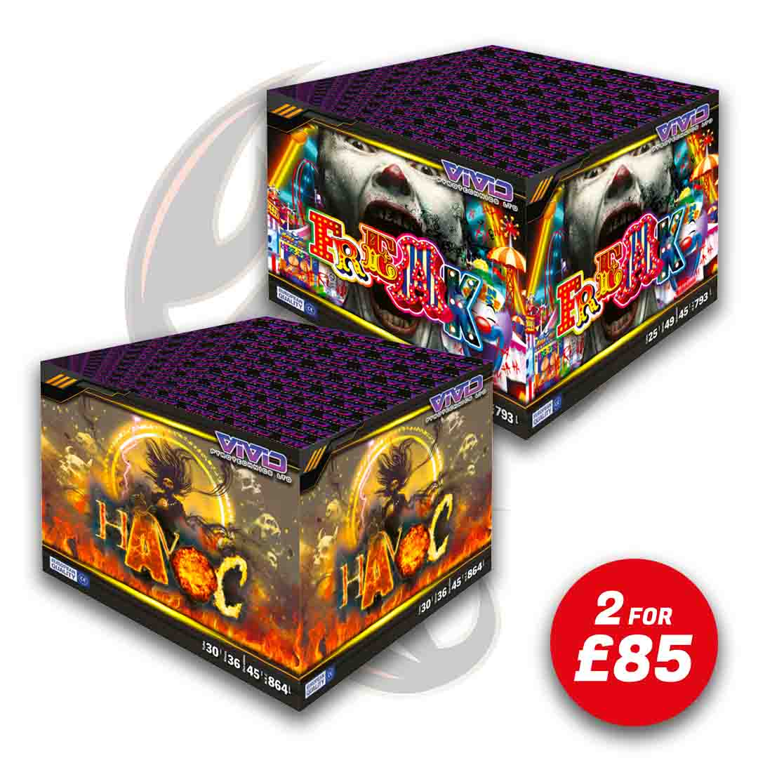 FREAK & HAVOC PAIR By Vivid Pyrotechnics