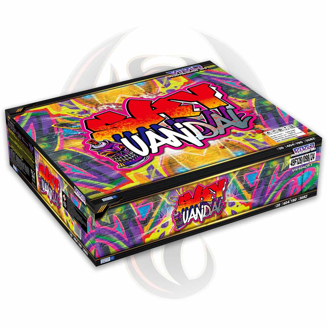 sky vandal compound firework by vivid pyrotechnics