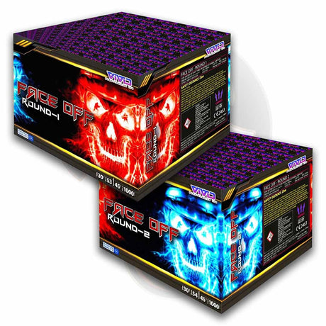 Face off round 1 and round 2 by vivid pyrotechnics