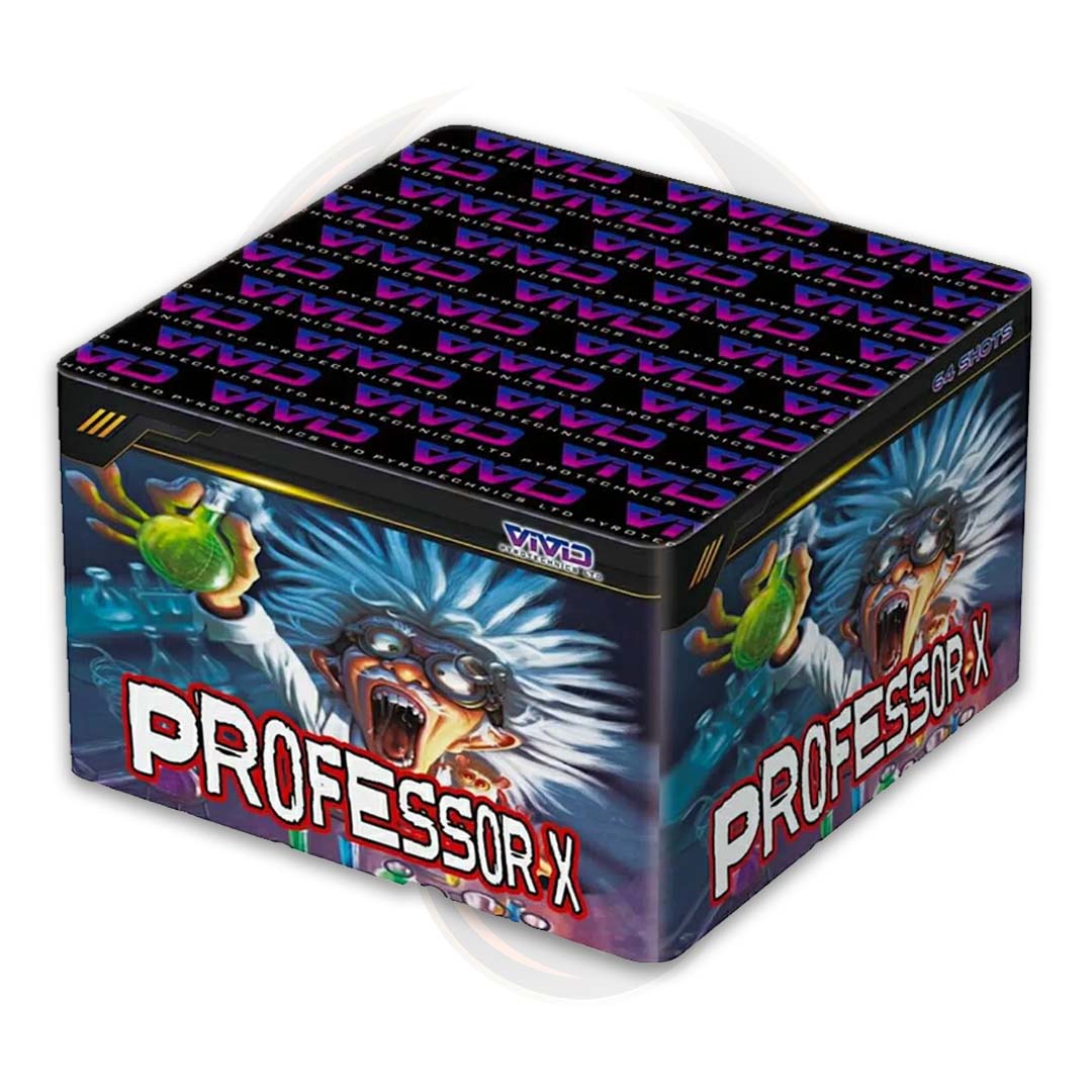 Legends assortment professor x firework by vivid pyrotechnics