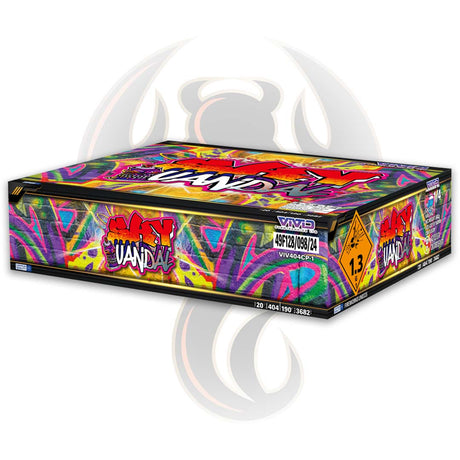 sky vandal compound firework by vivid pyrotechnics
