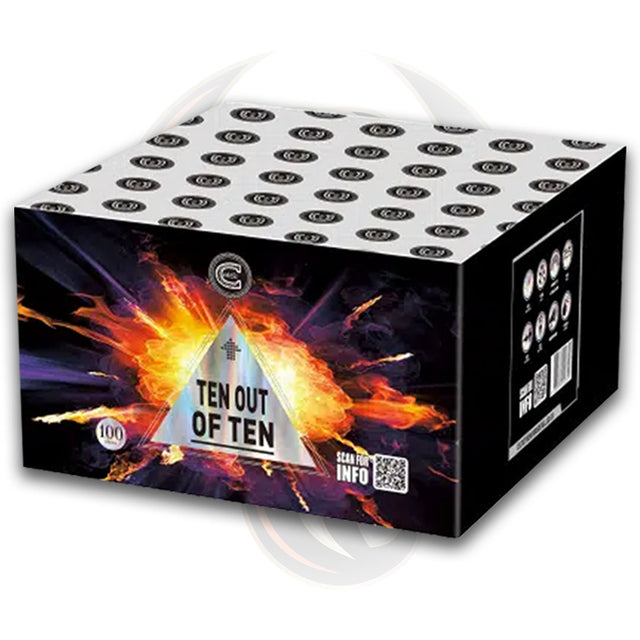 Ten out of ten barrage by celtic fireworks