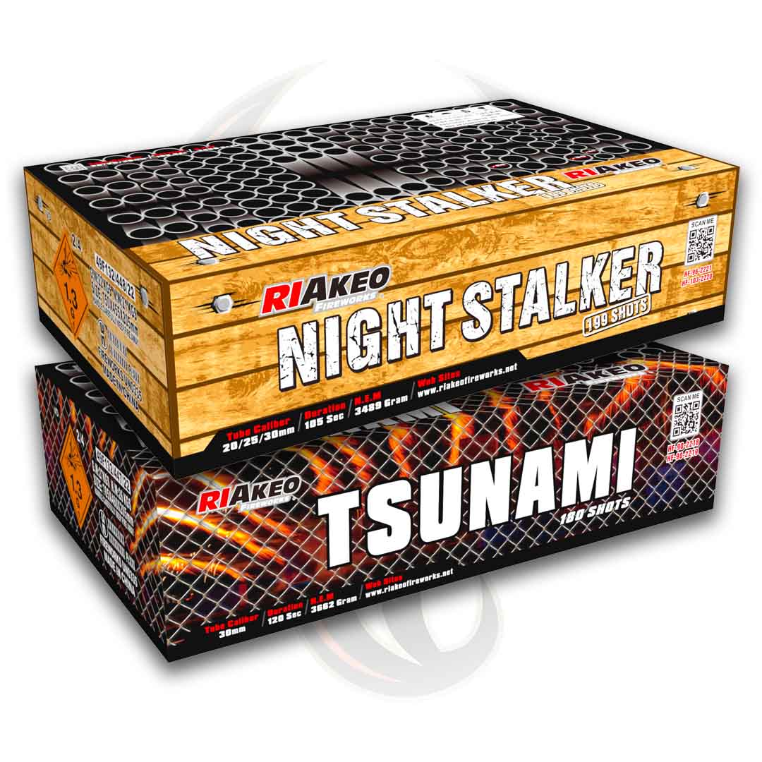 NIGHT STALKER + TSUNAMI BUNDLE | RIAKEO Fireworks – Elite Fireworks